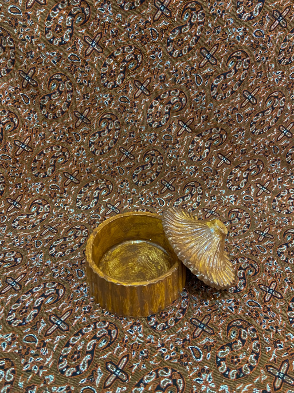 قندان سنگ مصنوعی طرح چوب