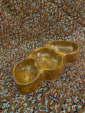 ظرف سه تکه سنگ مصنوعی طرح چوب