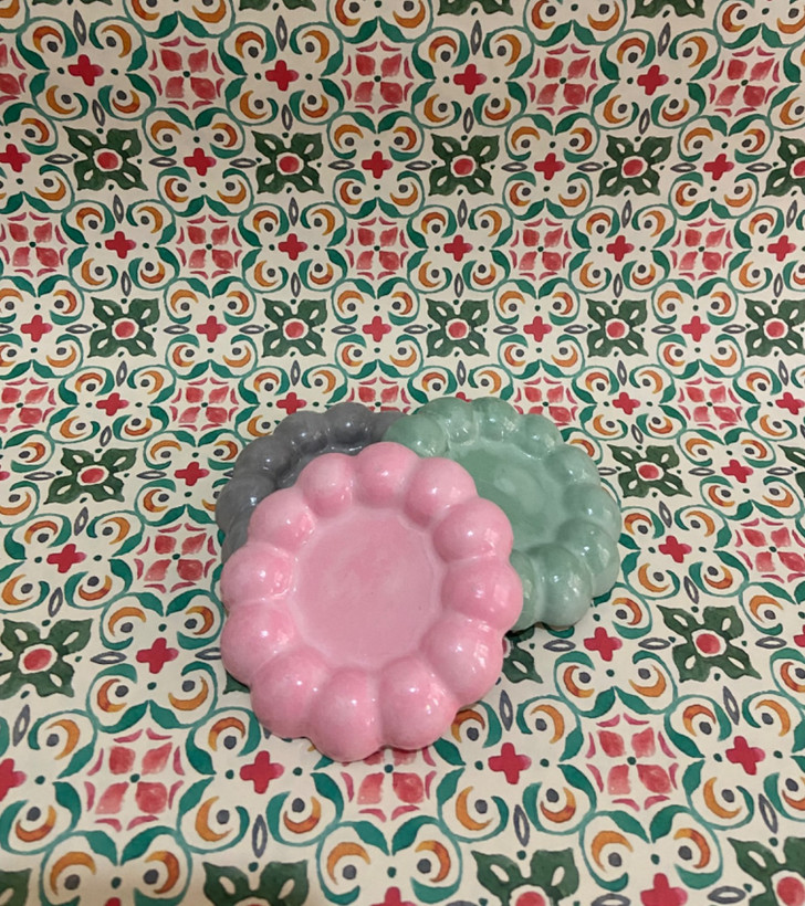 پیاله طرح گل جواهرات سنگ مصنوعی