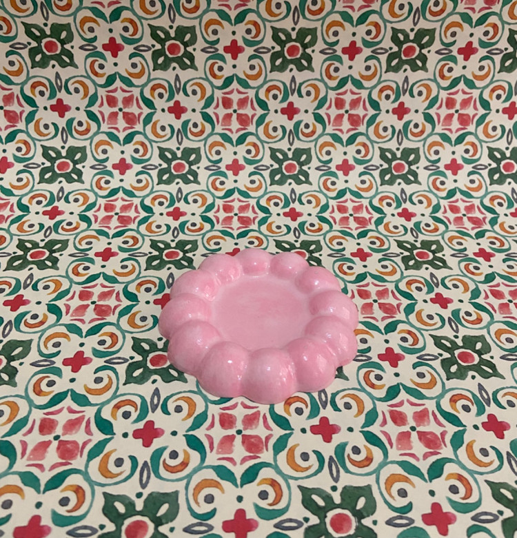 پیاله طرح گل جواهرات سنگ مصنوعی