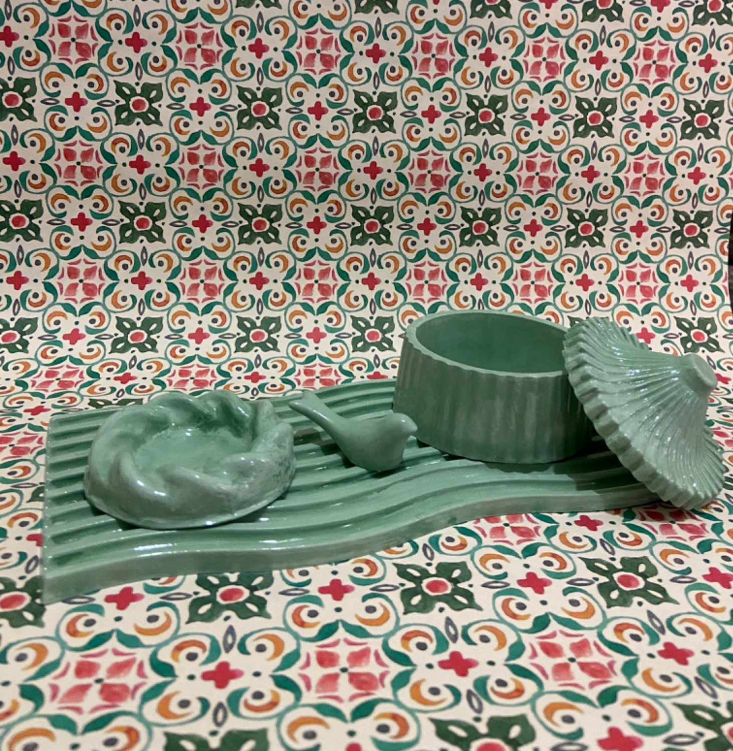 مجموعه ست تزئینی سنگ مصنوعی